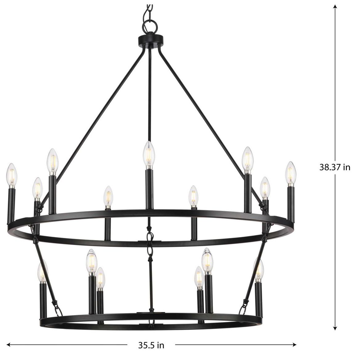 Image 4 Gilliam Collection Fifteen-Light Chandelier more views