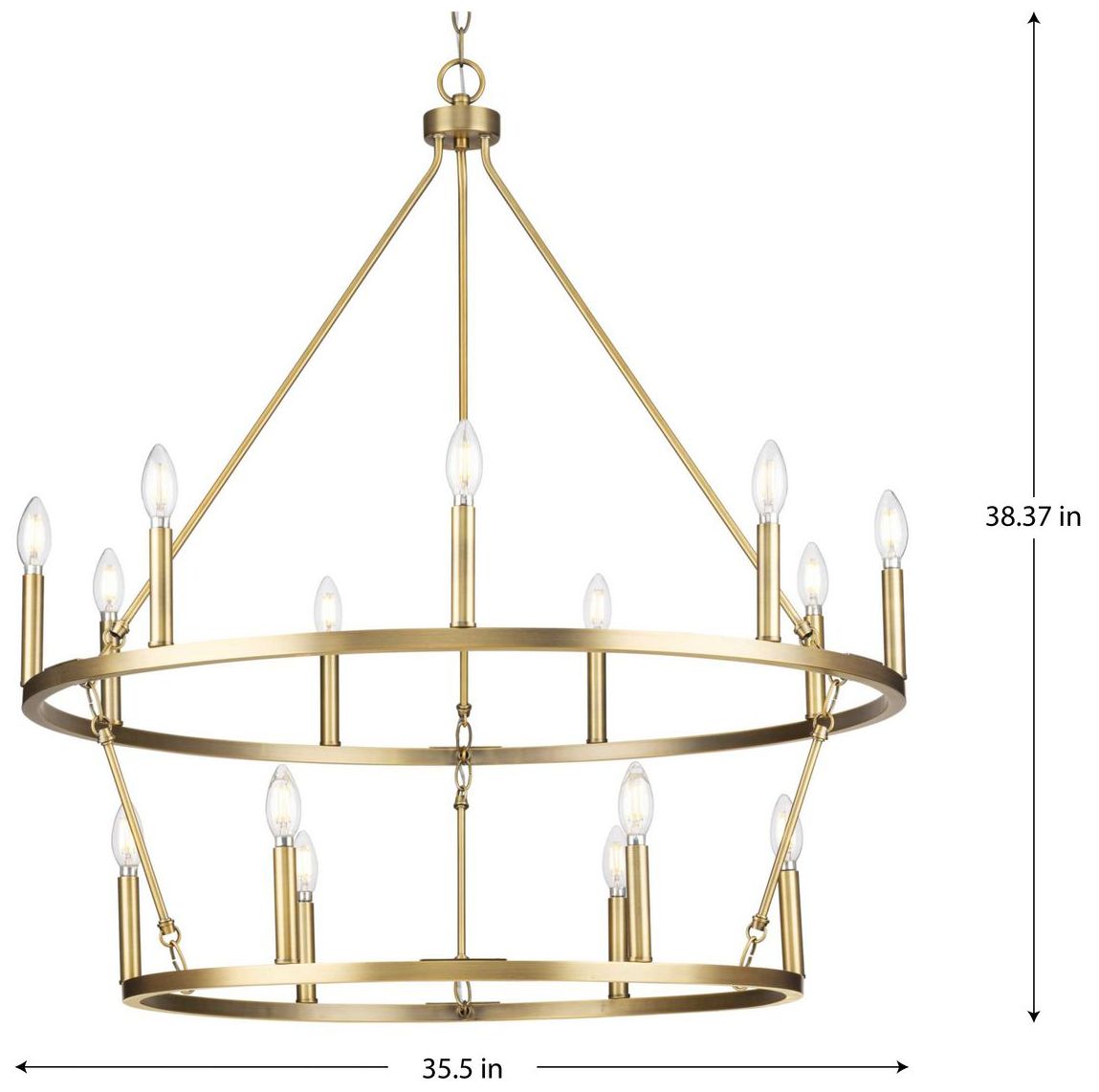 Image 4 Gilliam Collection Fifteen-Light Chandelier more views