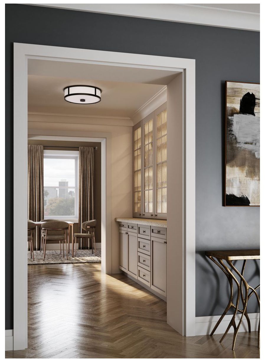 Image 2 Gilliam Collection Three-Light Flush Mount more views