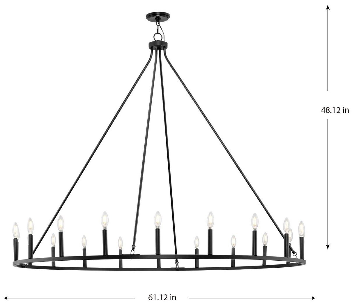 Image 4 Gilliam Collection Twenty-Light Chandelier more views