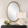 1_Gillian Antiqued-Brushed Gold 26" x 39" Wall Mirror