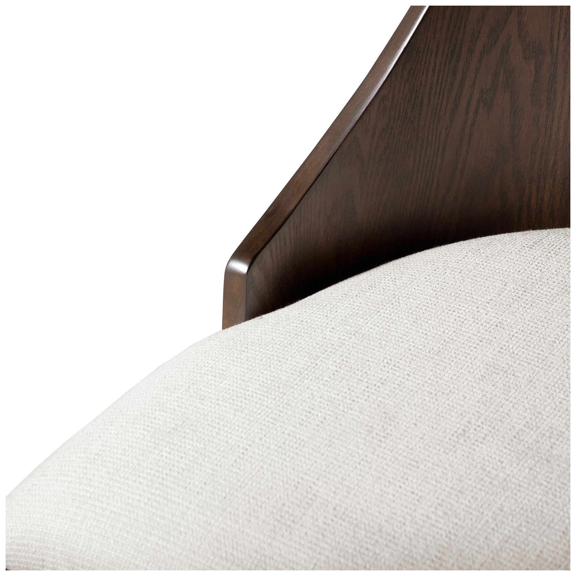 Gillis Modern Dark Walnut Cradle Back Dining Chair Set of 2