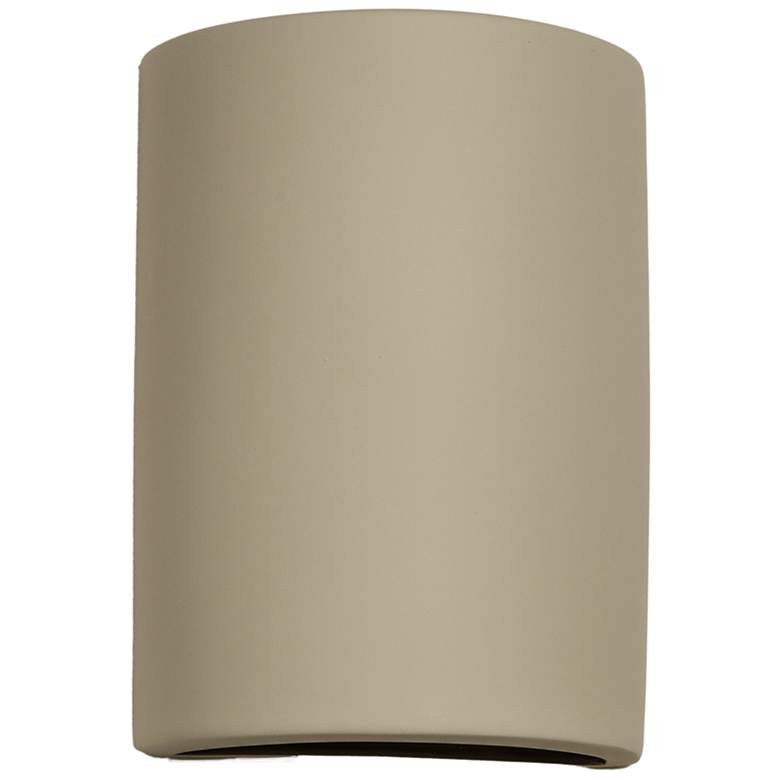 Image 2 Gilly-13-inch-high-ceramic-beige-up/down-LED-outdoor-wall-light