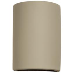 Gilly-13-inch-high-ceramic-beige-up/down-LED-outdoor-wall-light