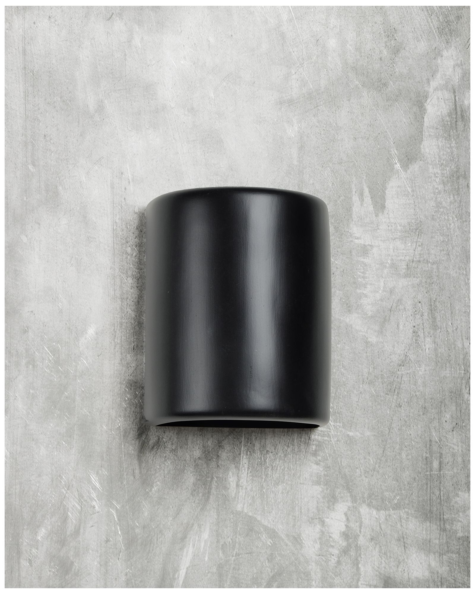 Image 3 Gilly-13-inch-high-ceramic-black-up/down-LED-outdoor-wall-light more views