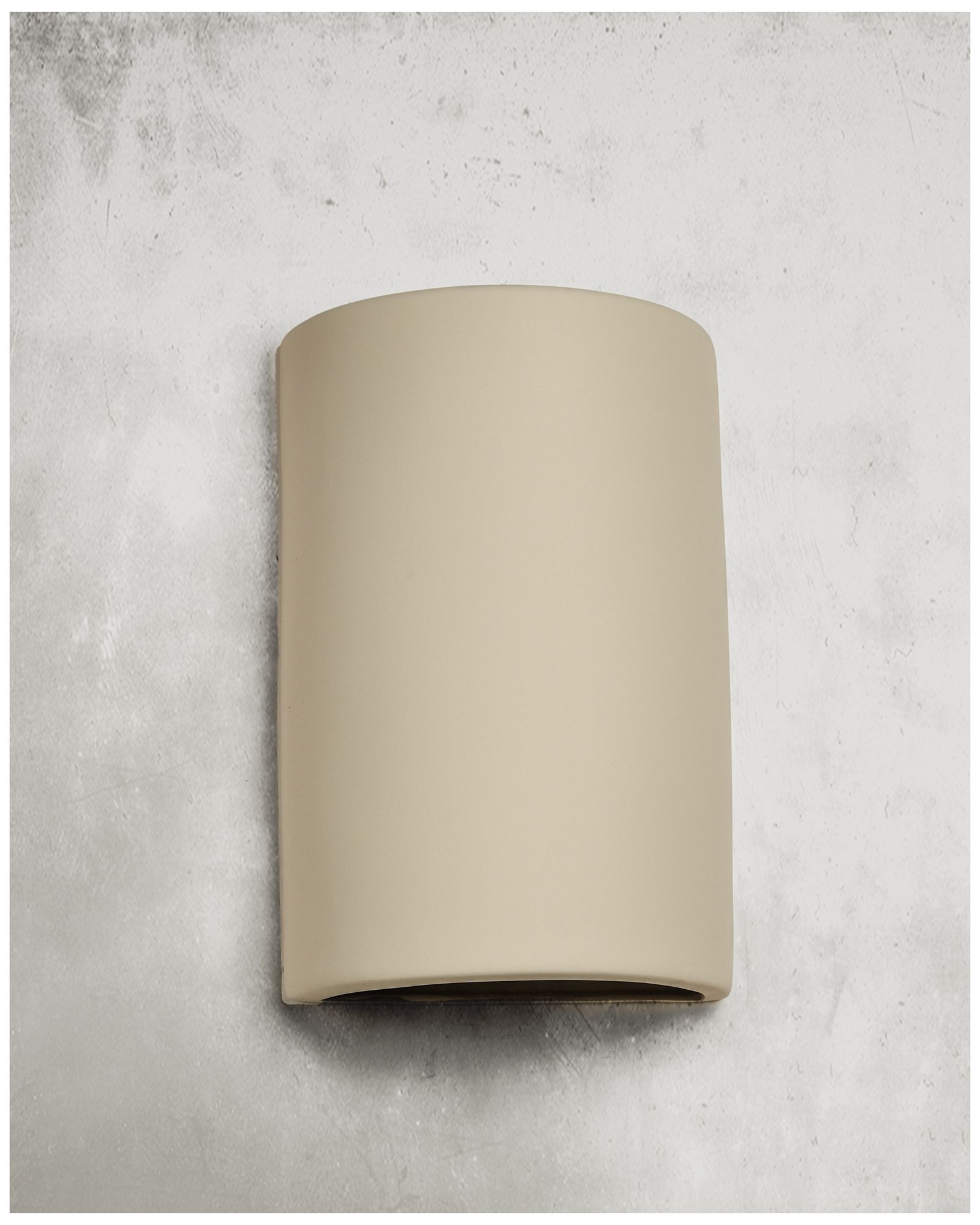 Image 3 Gilly-15-inch-high-ceramic-beige-up/down-LED-outdoor-wall-light-set-of-2 more views
