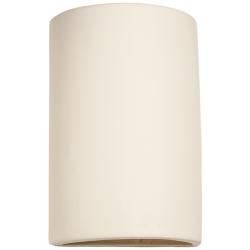 Gilly-15-inch-high-ceramic-paintable-white-up/down-LED-outdoor-wall-light