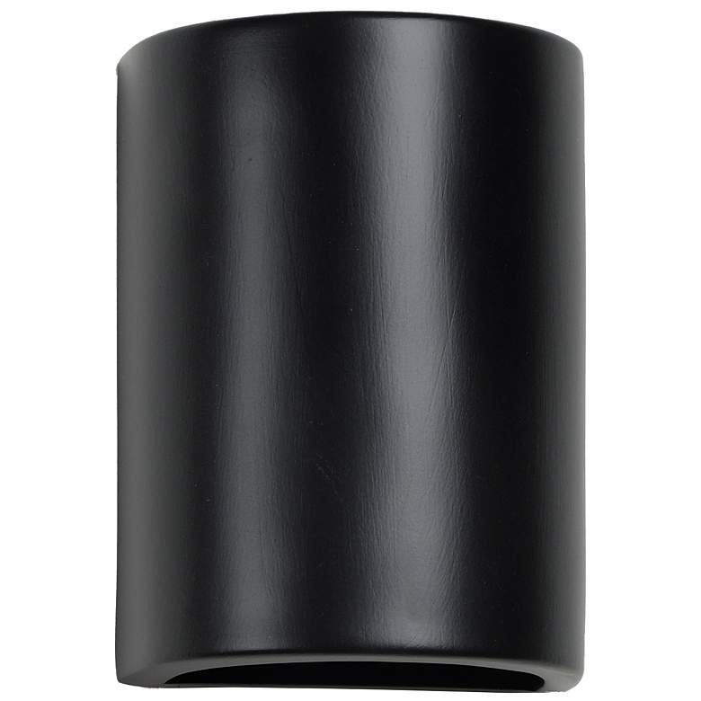Image 2 Gilly-8.5-inch-high-ceramic-black-up/down-LED-outdoor-wall-light