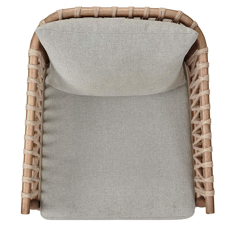 Image 3 Gilman Natural Wood Jute Rope Accent Armchair more views