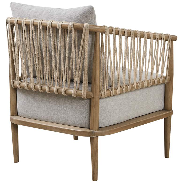 Image 5 Gilman Natural Wood Jute Rope Accent Armchair more views