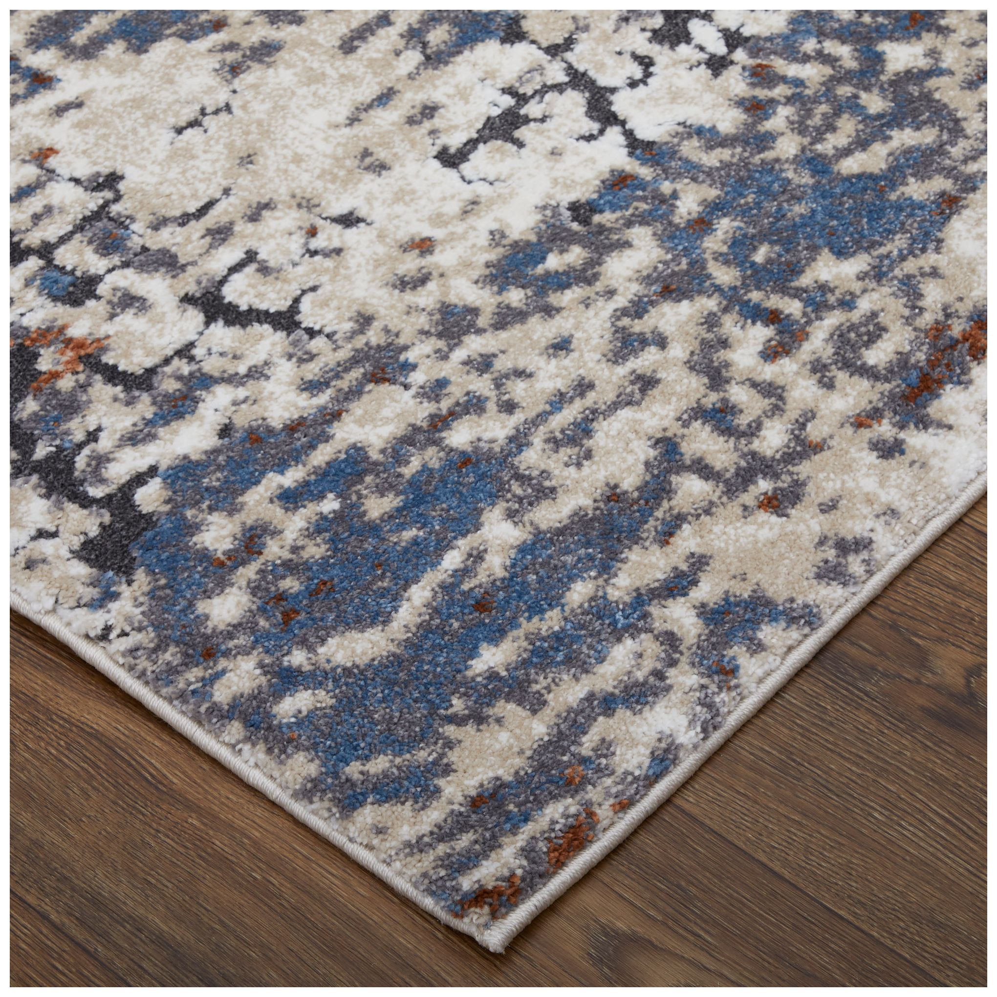 Image 3 Gilmore Abstract Indoor Ivory Area Rug 39MLF 8' x 10' more views