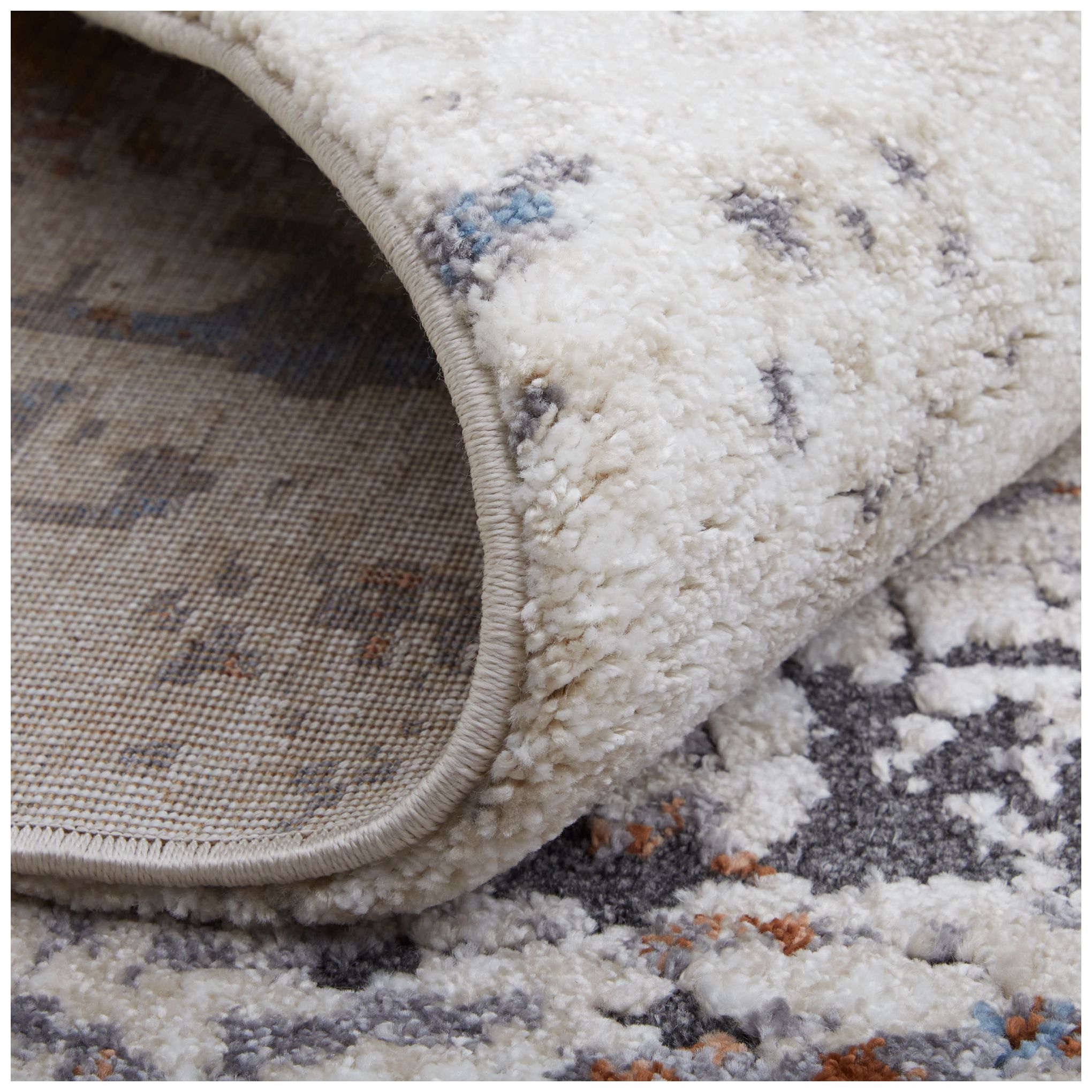 Image 7 Gilmore Abstract Indoor Ivory Area Rug 39MLF 8' x 10' more views