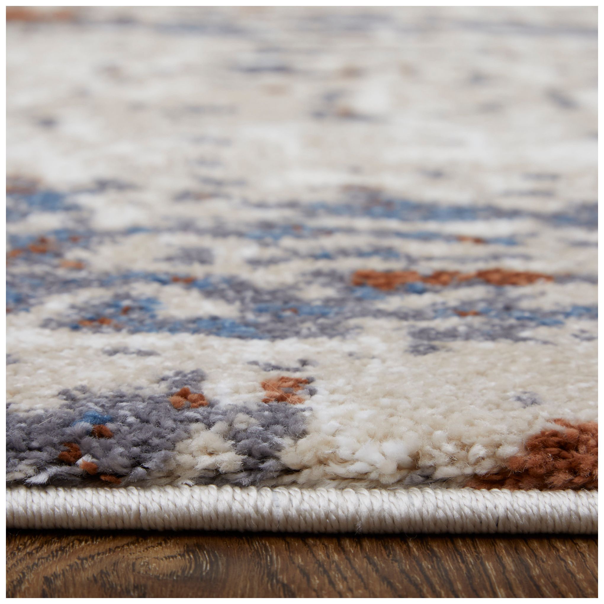 Gilmore Abstract Indoor Ivory Area Rug 39MLF 8' x 10'