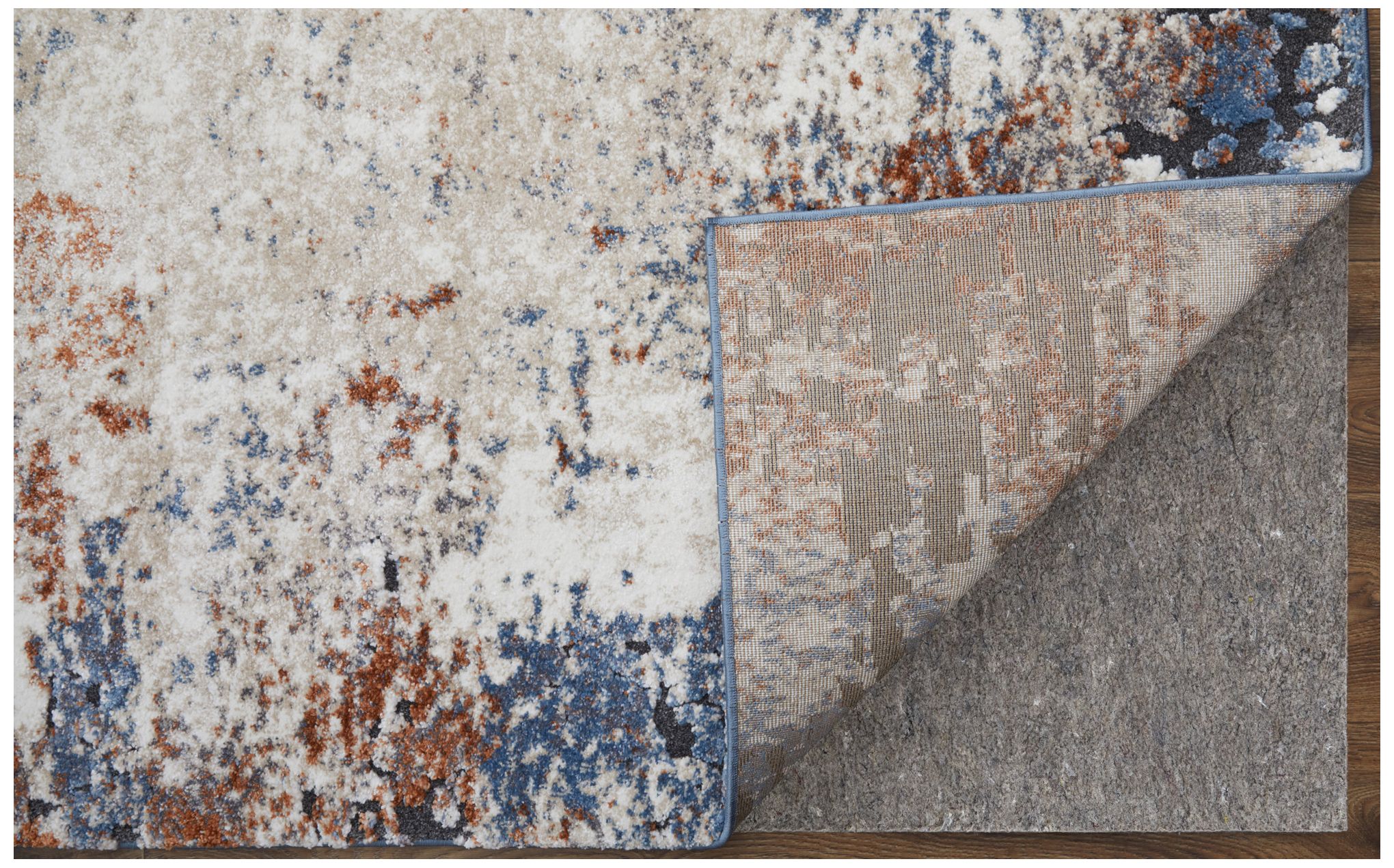 Image 4 Gilmore Distressed Indoor Ivory Area Rug 39MNF 2'-6" x 8' more views