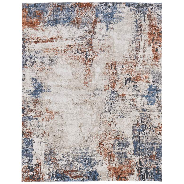 Image 1 Gilmore Modern Distressed Soft Indoor Ivory Area Rug 39MNF