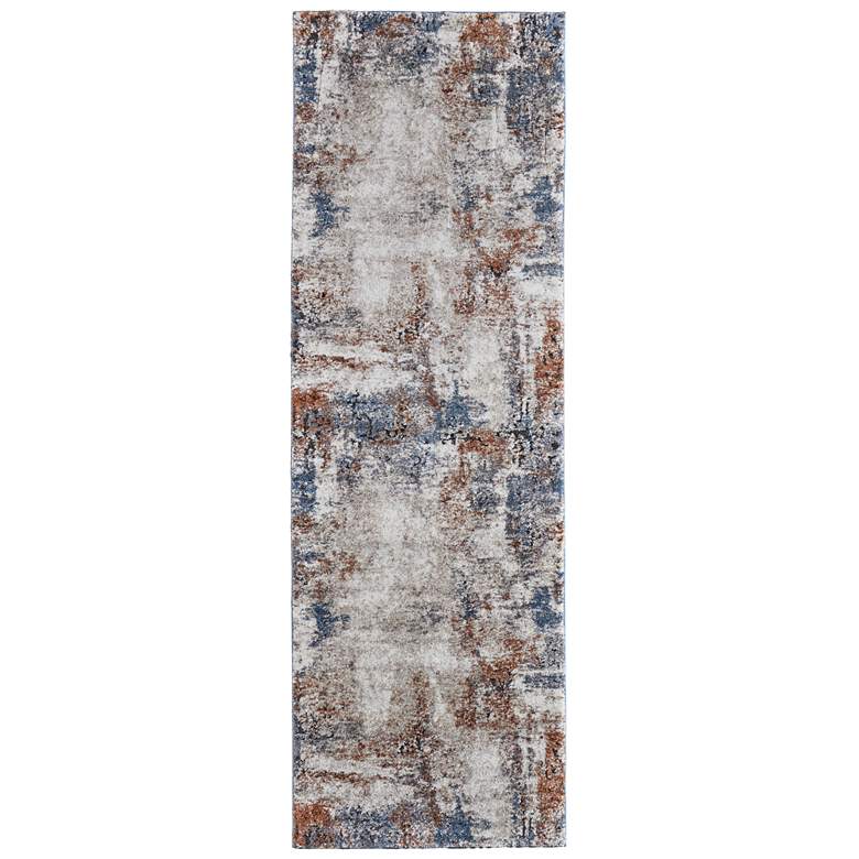 Image 1 Gilmore Modern Distressed Soft Indoor Ivory Area Rug 39MNF
