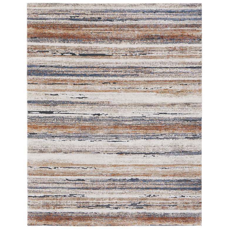 Image 1 Gilmore Modern Stripes Soft Indoor Ivory Area Rug 39MQF