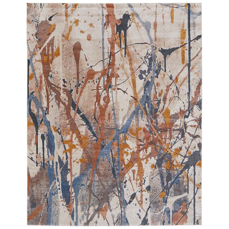Image 1 Gilmore Modern Watercolor Soft Indoor Blue Area Rug 39MPF