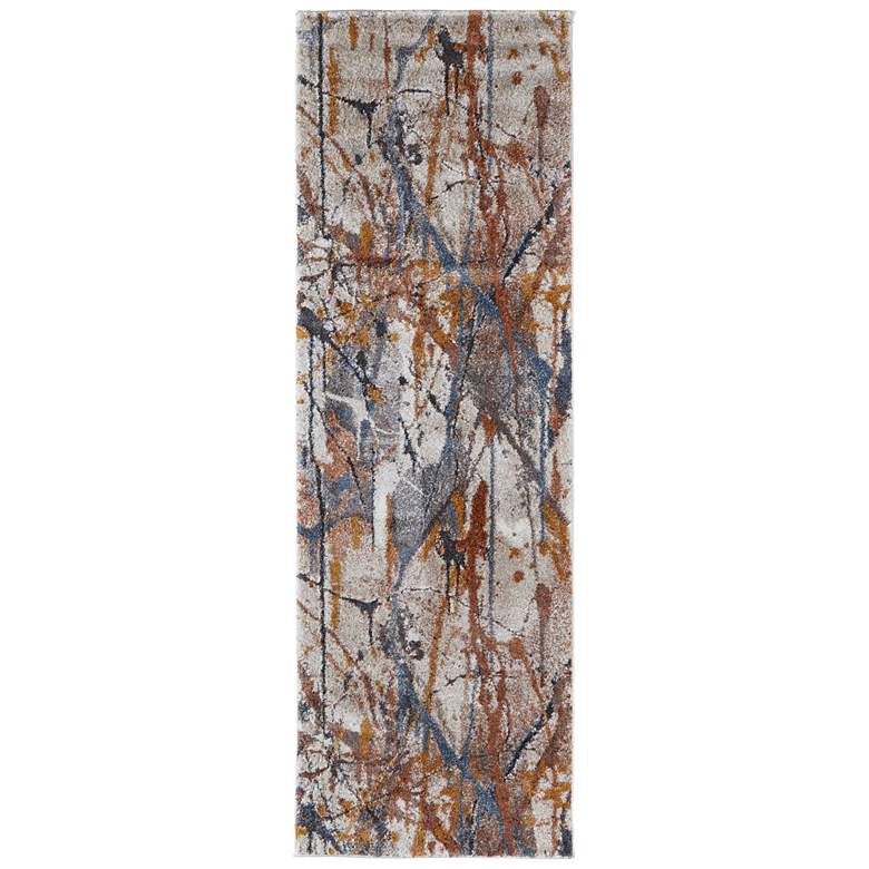 Image 1 Gilmore Watercolor Indoor Blue Area Rug 39MPF 2'-6" x 8'