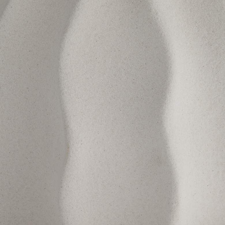 Image 4 Gilroy 9" High Matte White Organic Pod Decorative Vase more views