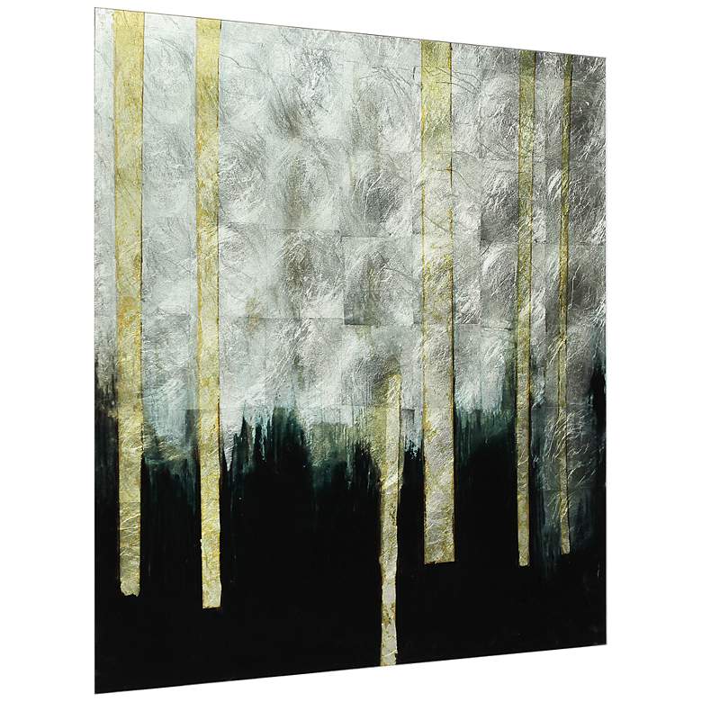 Image 3 Gilt Treeline II 38" Square Frameless Printed Glass Wall Art more views
