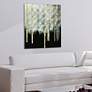 Gilt Treeline II 38" Square Frameless Printed Glass Wall Art