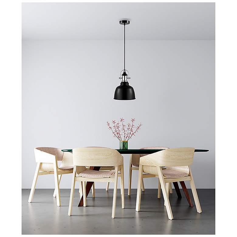 Image 5 Gilwell - 1-Light Mini Pendant - Matte Black and Chrome more views