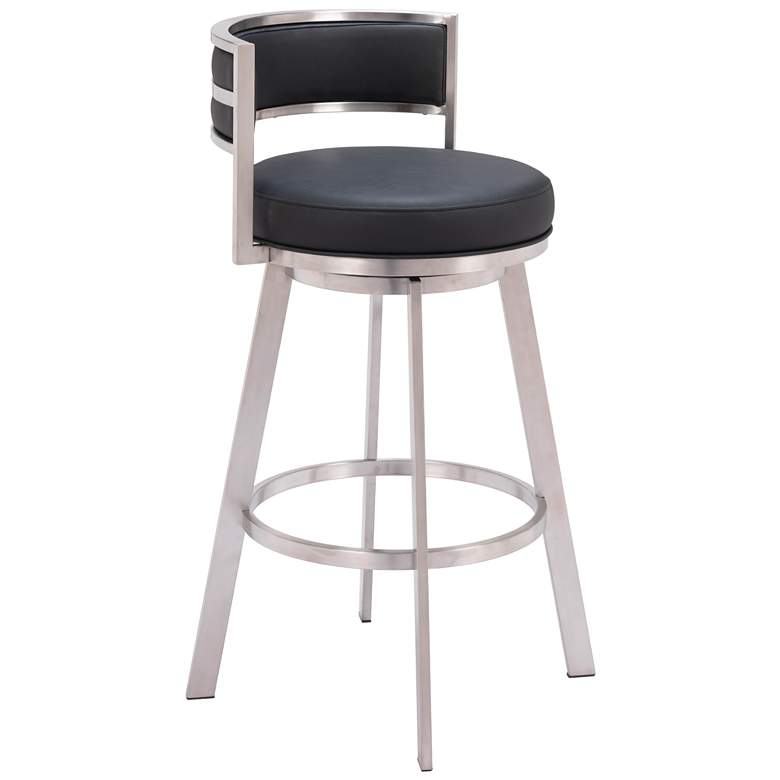 Image 1 Gimsby Swivel Barstool Black