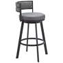 Gimsby Swivel Barstool Gray