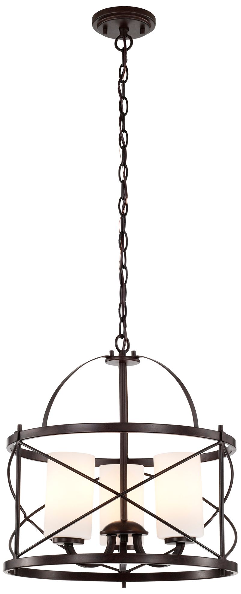 Image 3 Ginger; 3 Light; Pendant with Etched Opal Glass more views