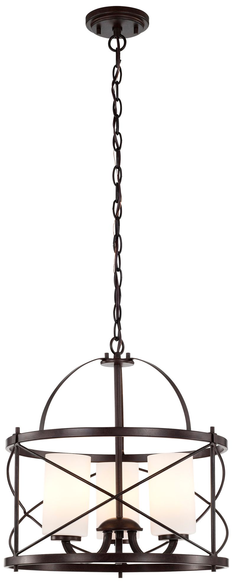 Image 5 Ginger; 3 Light; Pendant with Etched Opal Glass more views