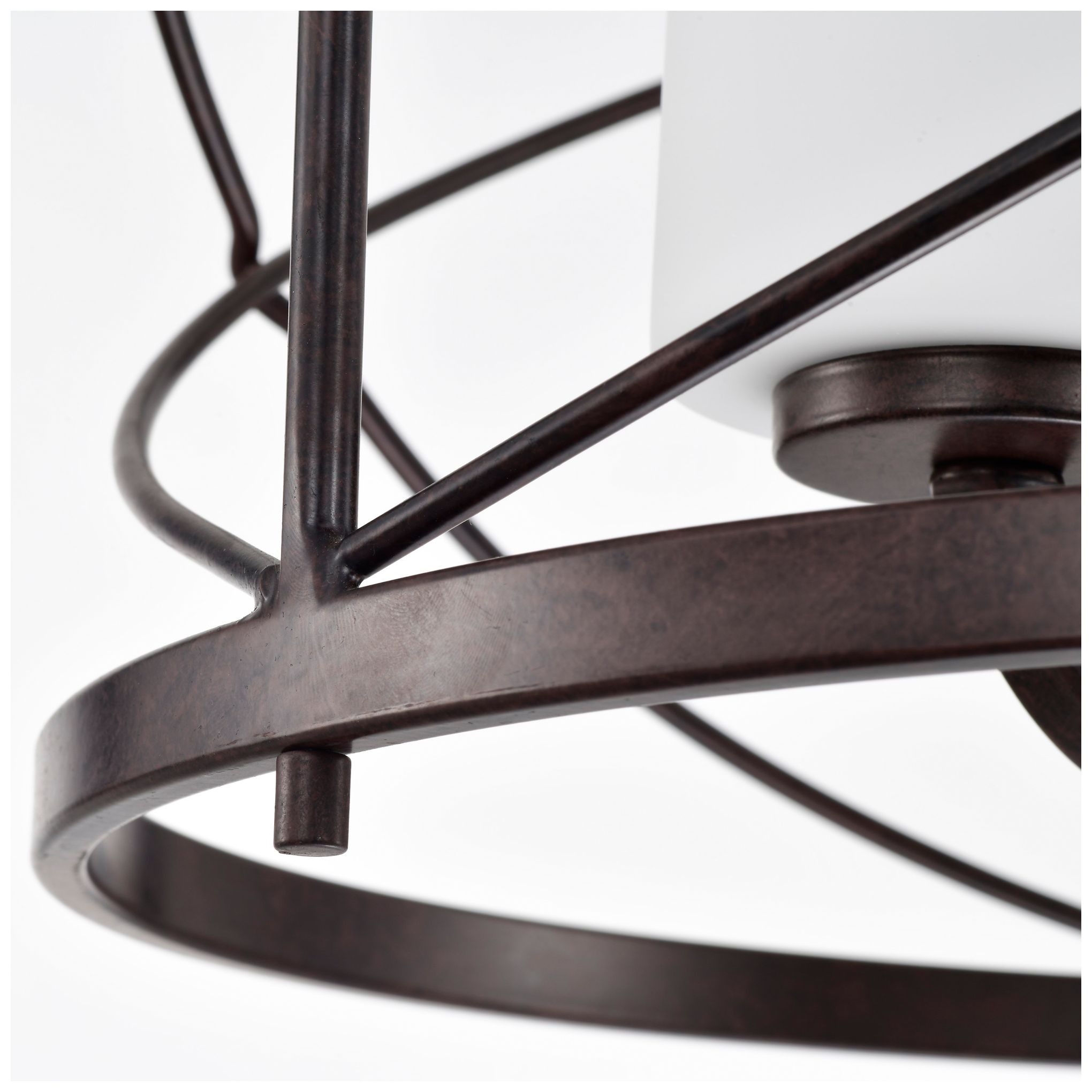 Ginger; 3 Light; Pendant with Etched Opal Glass