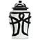Ginger Jar- Medium - Black And White Finish On Ceramic
