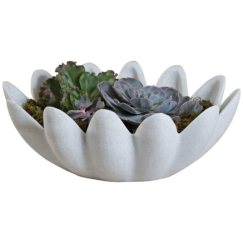 Image 1 Gingerleaf White Matte Marble Bowl