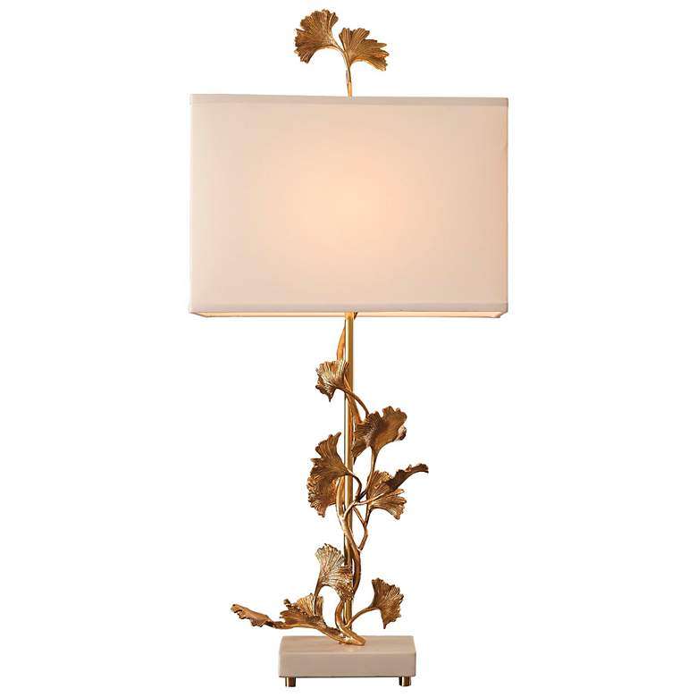 Image 2 Ginkgo Table Lamp-Brass