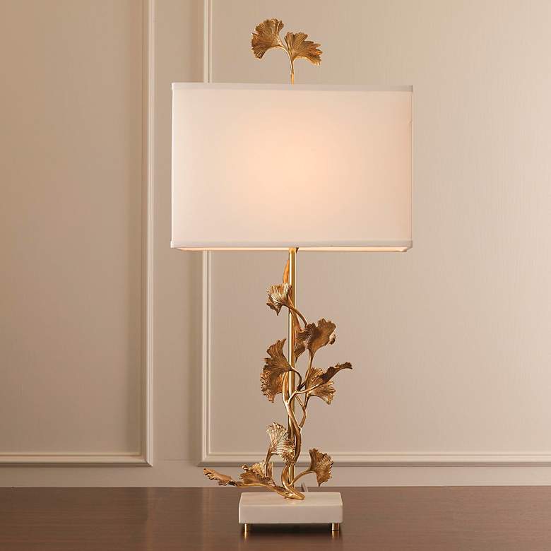 Image 1 Ginkgo Table Lamp-Brass