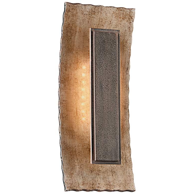 Image 1 Ginza Warm Silver 13 3/4 inch High LED Wall Sconce