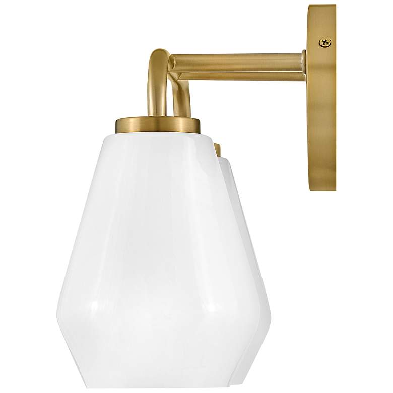 Image 6 Gio 10 1/4" High Lacquered Brass 2-Light Wall Sconce more views