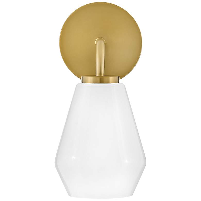 Image 5 Gio 11 1/4" High Lacquered Brass Wall Sconce more views