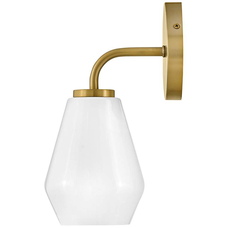 Image 6 Gio 11 1/4" High Lacquered Brass Wall Sconce more views