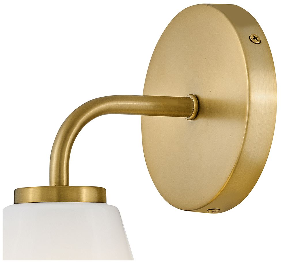 Gio 11 1/4" High Lacquered Brass Wall Sconce
