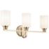 Gioe 24 1/4" Wide Champagne Bronze 3-Light Vanity Bath Light