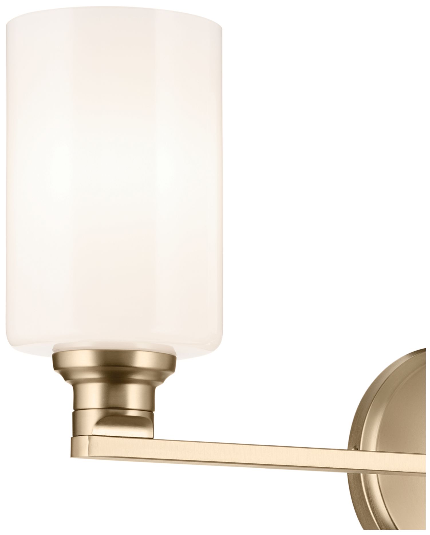 Image 5 Gioe 24 1/4" Wide Champagne Bronze 3-Light Vanity Bath Light more views