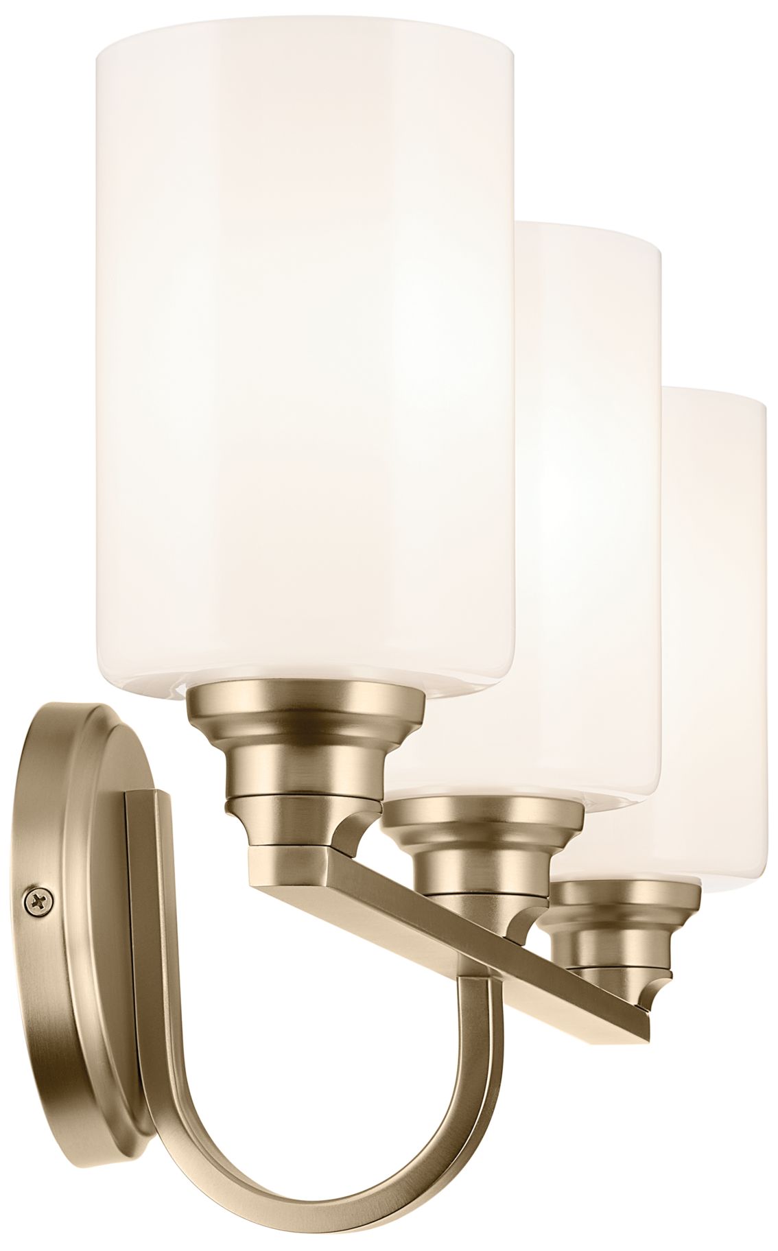 Image 6 Gioe 24 1/4" Wide Champagne Bronze 3-Light Vanity Bath Light more views