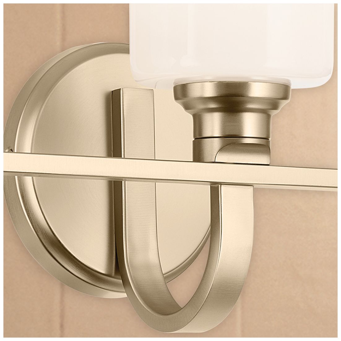 Image 7 Gioe 24 1/4" Wide Champagne Bronze 3-Light Vanity Bath Light more views