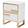 Giolla 17 3/4" Wide White Wood 2-Drawer Nightstand