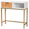 Giona 31 1/2" Wide White Oak Brown 1-Drawer Console Table