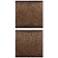 Giordano 24 1/4" Square Bronze 2-Piece Metal Wall Art Set