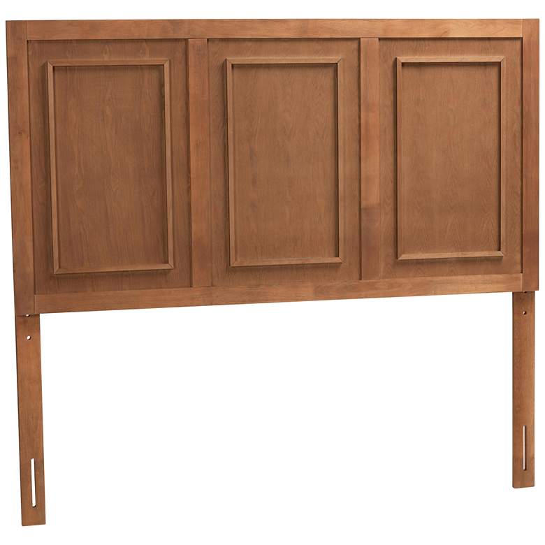 Image 2 Giordano 78" Wide Ash Walnut Wood King Headboard