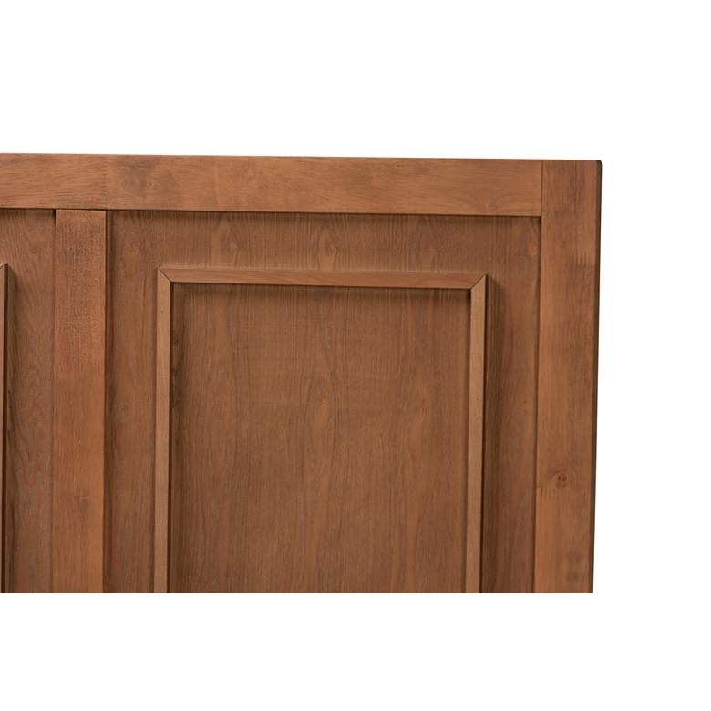 Image 3 Giordano 78" Wide Ash Walnut Wood King Headboard more views